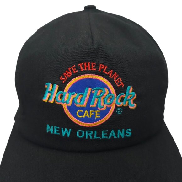 Hard Rock Cafe New Orleans Snapback Cap Trucker Baseball Hat Save The Planet - Picture 15 of 15